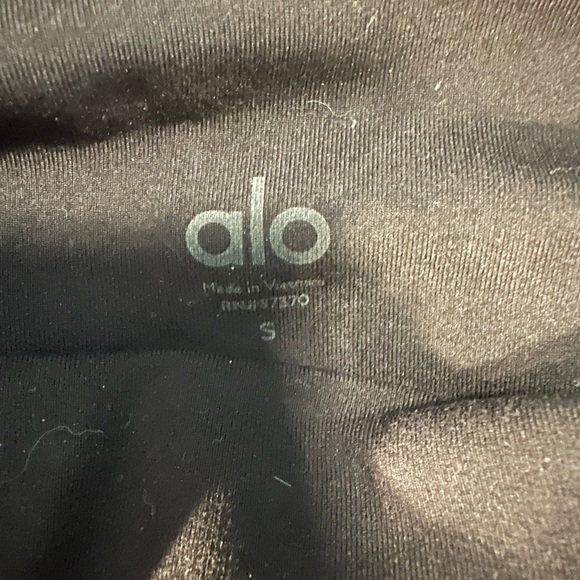 ALO Yoga Black Faux Leather - Mesh Leggings Size Small - Picture 6 of 6